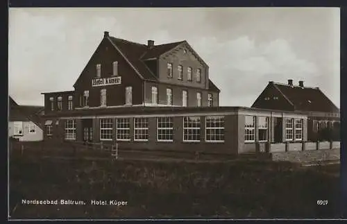 AK Baltrum, Partie am Hotel Küper