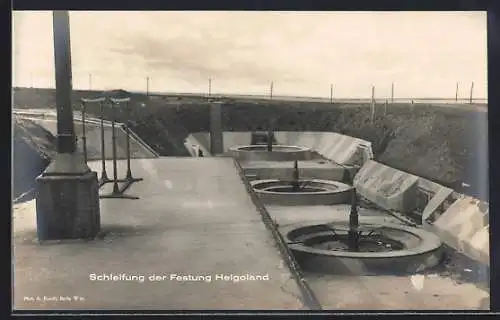 AK Helgoland, Schleifung der Festung, Demontierte Geschützstellungen