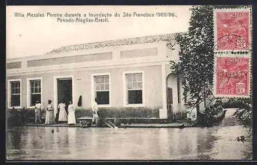 AK Alagoas, Villa Messias Pereira durante a Inundacao do Sao Francisco 1905 /06