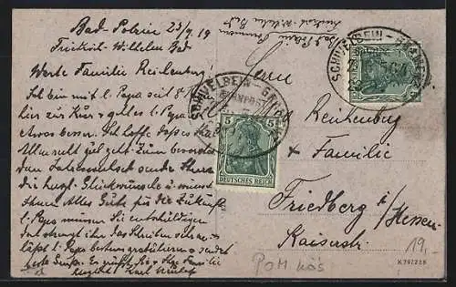 AK Bad-Polzin, Friedrich-Wilhelmsbad mit Garten