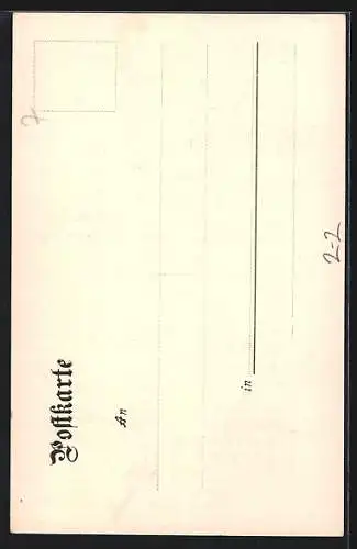 AK Abschiedslied der württembergischen Marken, 1875 bis 1902