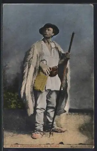 AK Rumänien, Rumänischer Schäfer