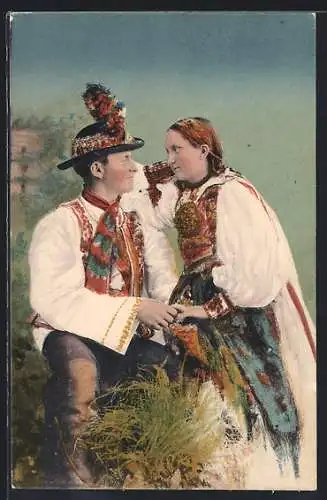 AK Siebenbürgen, Volkstracht der Sachsen