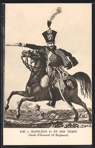 AK Kavallerie, Napoléon Ier et son Temps, Garde d`Honneur 2e Régiment