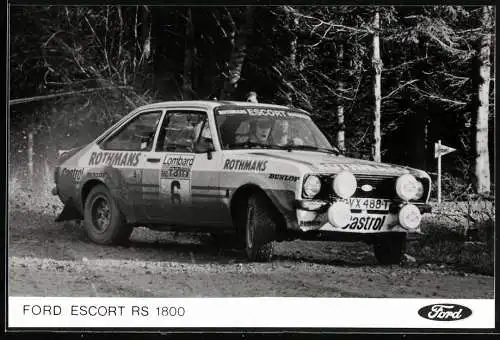 Fotografie Rallye Auto, Ford Escort RS 1800, Kennzeichen: GVX-488 T, Lombard Rallye