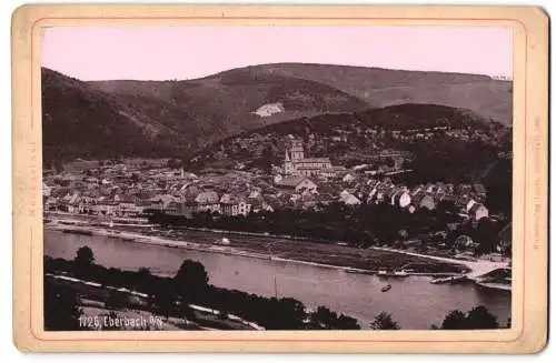 Fotografie Lautz, Darmstadt, Ansicht Eberbach a. N., Blick nach dem Ort
