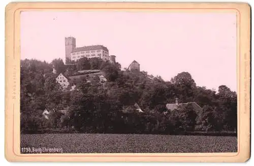 Fotografie Lautz, Darmstadt, Ansicht Neckargemünd, Blick nach der Burg Ehrenberg