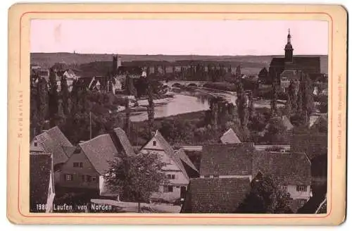 Fotografie Lautz, Darmstadt, Ansicht Laufen a. N., Teilansicht des Ortes mit Blick zur Kirche