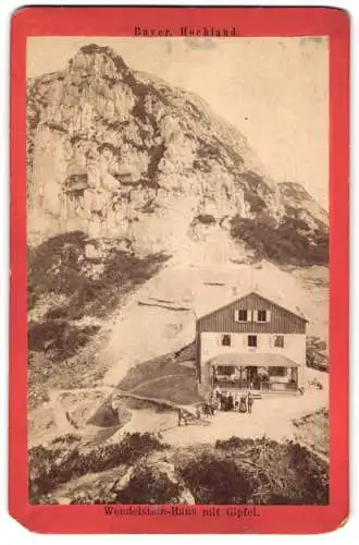 Fotografie Stephan Luger, München, Ansicht Bayrischzell, das Wendelstein Haus mit Wendelstein Gipfel