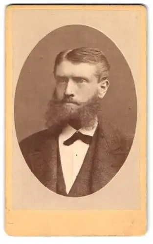 Fotografie Joh. Laifle, Regensburg, Klarenanger No. 2, Portrait eines Herren mit Bart