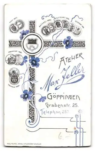 Fotografie Max Zeller, Göppingen, Grabenstr. 25, Porträt einer Dame