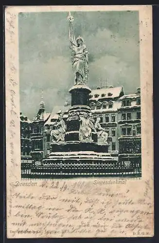 AK Dresden, Das Siegesdenkmal