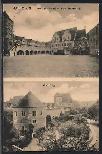 AK Halle a. S., Moritzburg, Neues Museum i. d. Moritzburg
