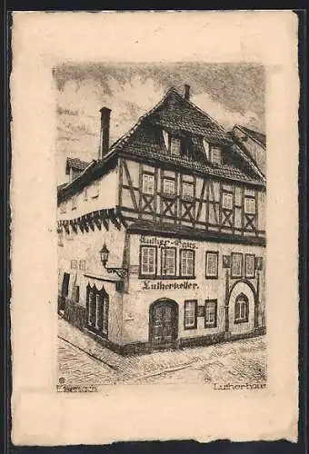 AK Eisenach, Partie am Lutherhaus