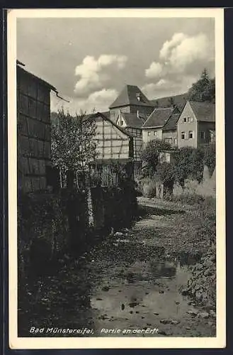 AK Bad Münstereifel, Partie an der Erft
