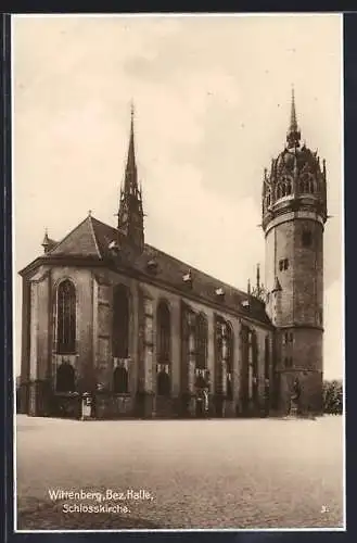 AK Wittenberg / Lutherstadt, Schlosskirche