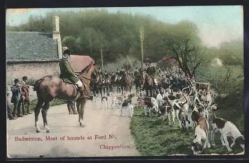 AK Badminton, Meet of hounds at Ford Nr, Chippenham