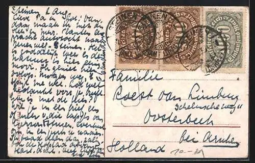 AK Taufe im Schwarzwald, Schwarzwälder Tracht