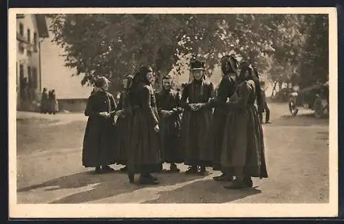 AK Buchenberg, Frauen in Schwarzwälder Tracht