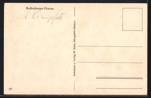 AK Buchenberg, Frauen in Schwarzwälder Tracht