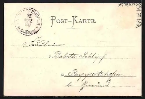 AK Kinderpaar in Schwarzwälder Trachten