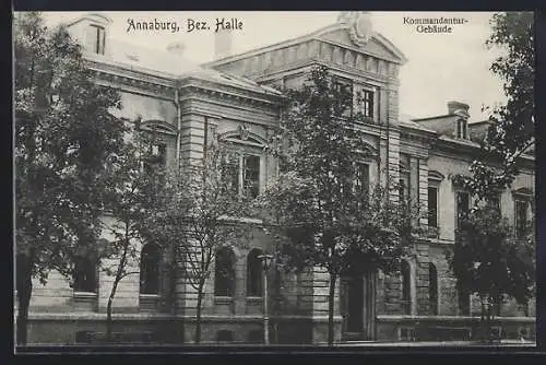 AK Annaburg /Bez. Halle, Kommandantur-Gebäude