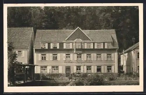 AK Gutach i. Schwarzwald, Gasthaus und Pension Sternen von Herm. Haas