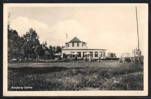 AK Boxberg-Gotha, Rennbahn-Gaststätte von Ferdinand Schulte