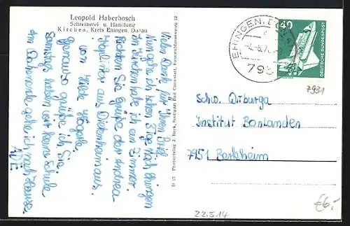 AK Kirchen /Wttbg., Schreinerei u. Handlung Leopold Haberbosch, Rathaus, Strassenpartie