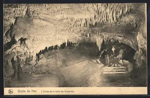 AK Grottes de Han, L`Entrée de la Salle des Draperies