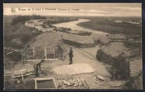 AK Dixmude, the Trench of Death, Ansicht der Anlagen des Schützengraben