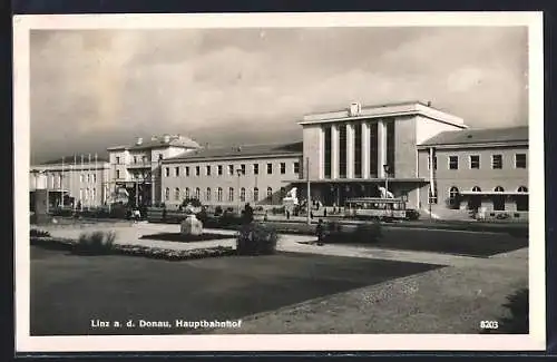 AK Linz a. d. D., Hauptbahnhof
