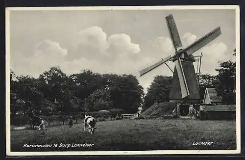 AK Lonneker, Korenmolen te Dorp, Windmühle
