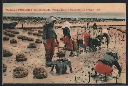 AK Arcachon, Parqueurs et Parqueuses au Travail