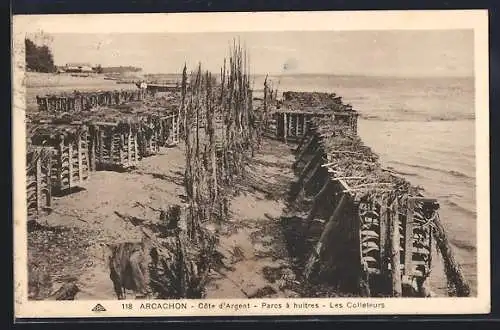 AK Arcachon /Côte d`Argent, Parcs à huitres, Les Colleteurs