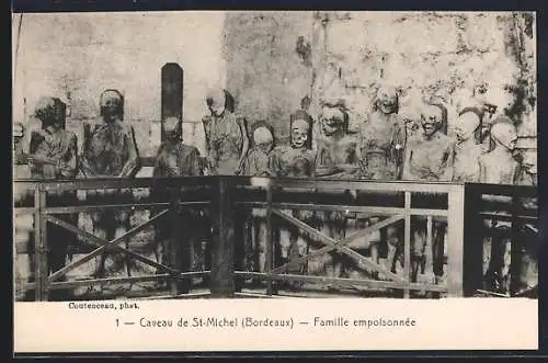 AK St-Michel /Bordeaux, Le Caveau, Famille empoisonnée, Tod