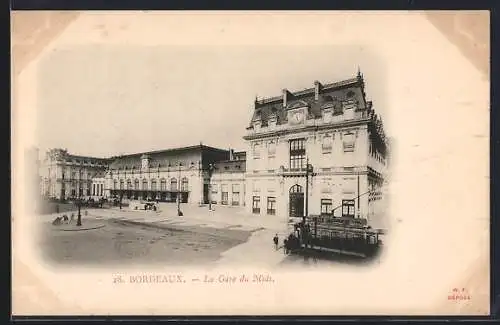AK Bordeaux, La Gare du Midi, Bahnhof