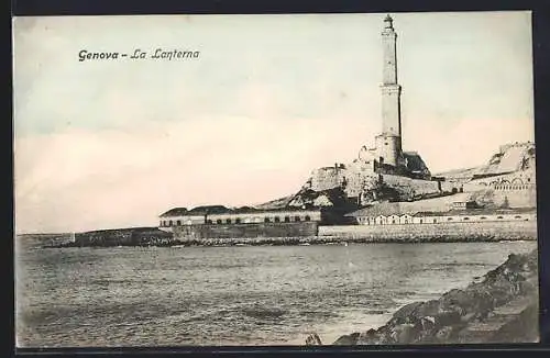 AK Genova, La Lanterna, Leuchtturm