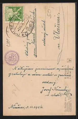 AK Junge Frau mit einer Geige