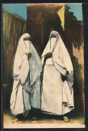 AK Alger, Mauresques voilées, tenue de Ville