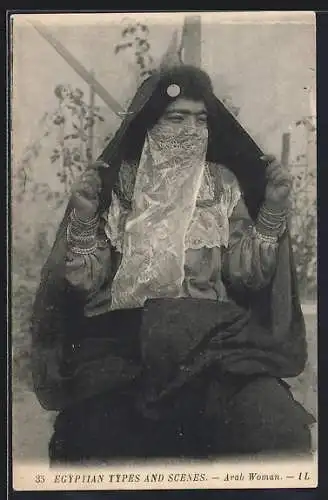 AK Arab Woman, Egyptian Types and Scenes