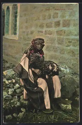 AK Arabischer Mann mit Ziege