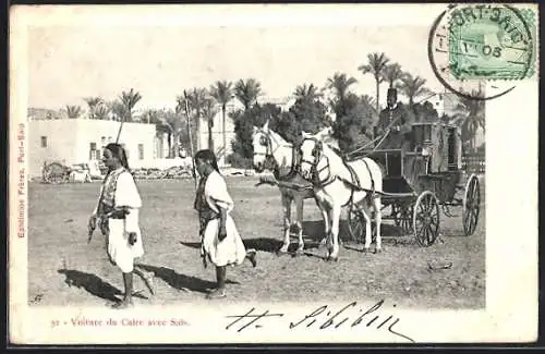 AK Voiture du Caire avec Sais