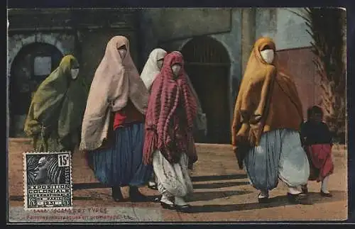AK Femmes mauresques en promenade