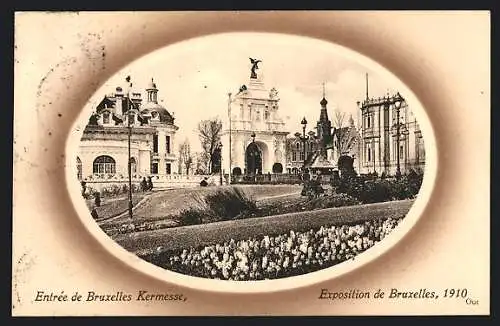 AK Bruxelles, Exposition de Bruxelles 1910, Entrée de Bruxelles Kermesse
