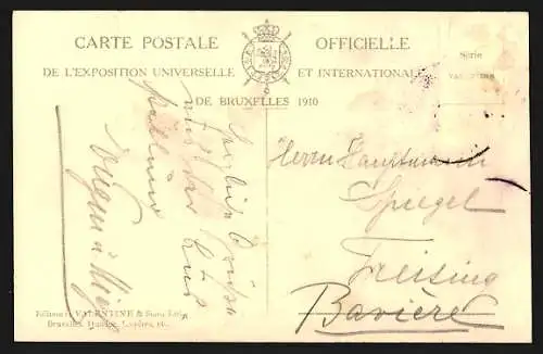 AK Bruxelles, Exposition de Bruxelles 1910, Entrée de Bruxelles Kermesse