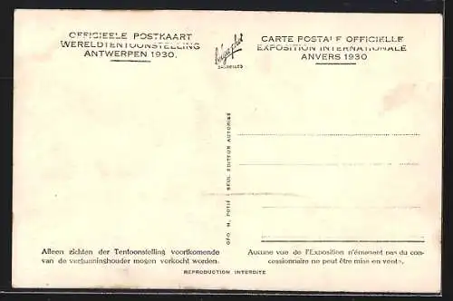 AK Antwerpen, Wereldtentoonstelling Antwerpen 1930