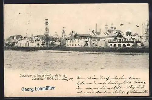 AK Düsseldorf, Gewerbe- u. Industrue-Ausstellung Düsseldorf 1902
