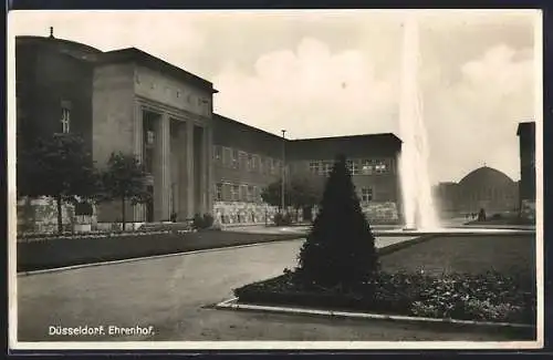 AK Düsseldorf, Ausstellung, Ehrenhof