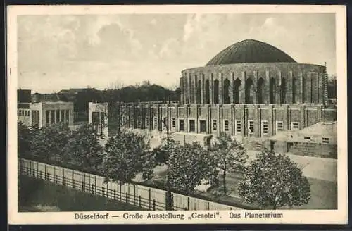 AK Düsseldorf, Grosse Ausstellung Gesolai, Das Planetarium